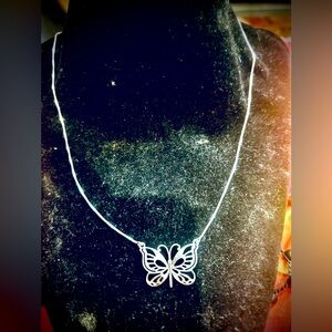 Sterling Silver Butterfly Necklace